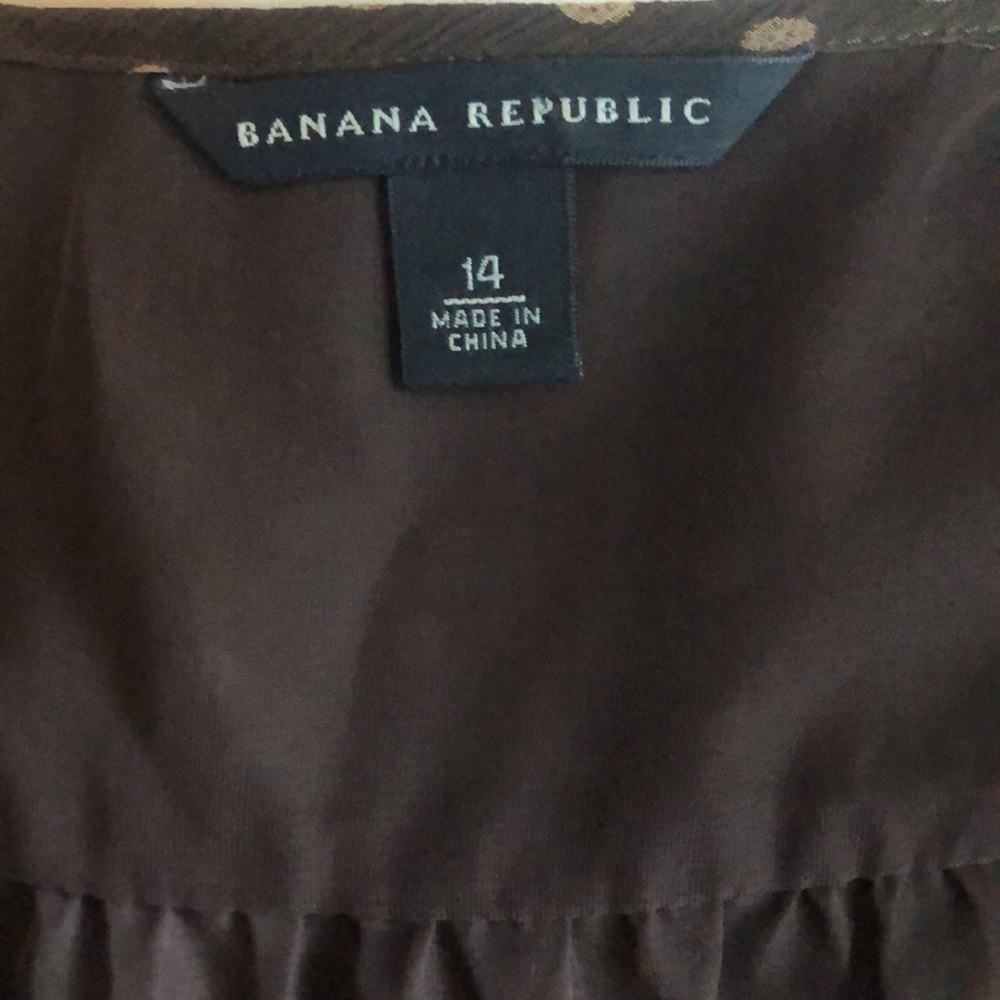 EUC Banana Republic Silk Georgette Dress Sz.14 - Picture 7 of 8